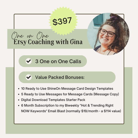 One on One Calls with Gina - Bundle of 3 Calls + Bonuses