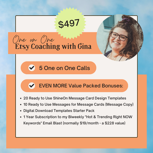 One on One Calls with Gina - Bundle of 5 Calls + Bonuses
