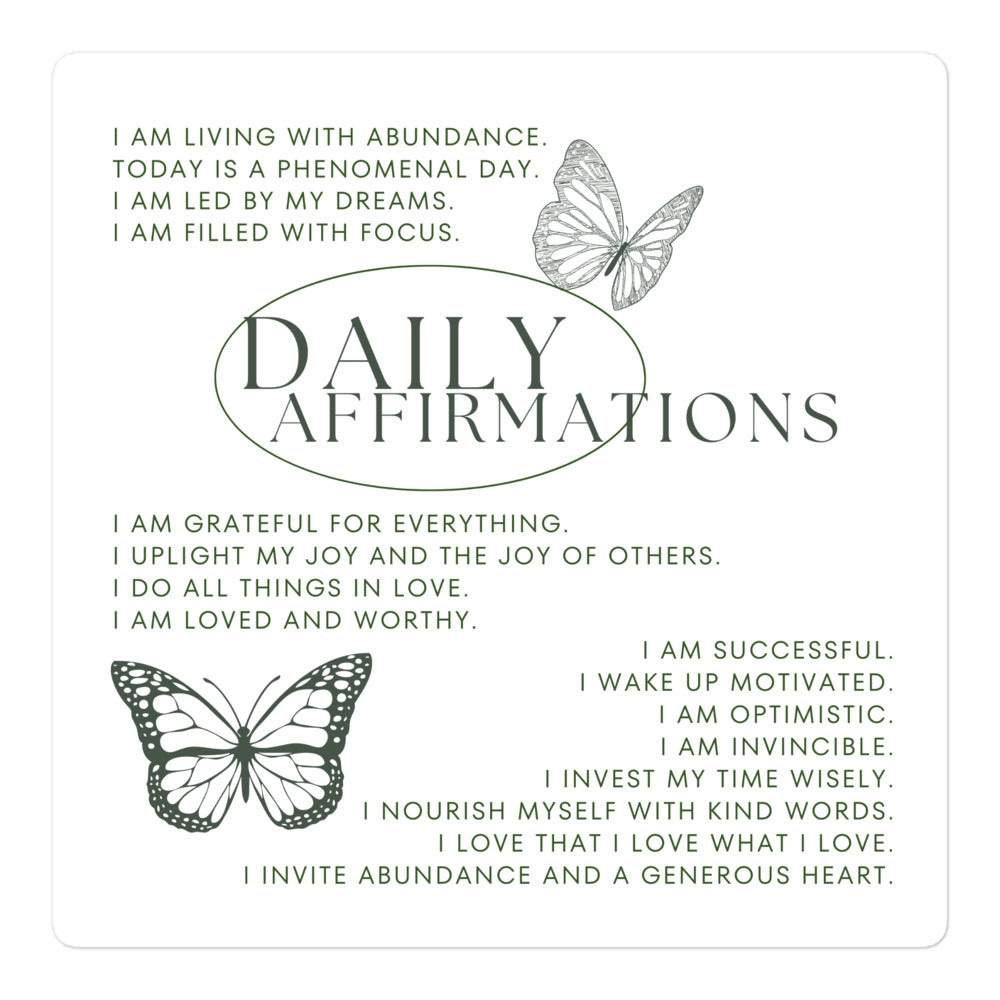 Etsy Seller Stickers - Daily Affirmations